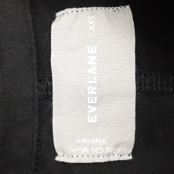 Everlane The Luxe Cotton Black Shirt Businesscore Aesthetic Dress - Picture 4 of 9